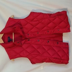 Lands' End Quilted Down Puffer Vest Medium